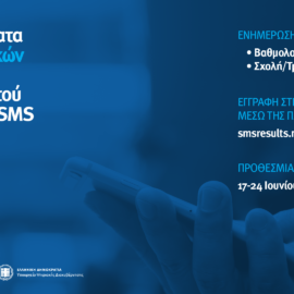 16-6-2022 Ανοίγει η πλατφόρμα για αποτελέσματα Πανελλαδικών Εξετάσεων μέσω γραπτού μηνύματος SMS από 17 έως 24 Ιουνίου 2022